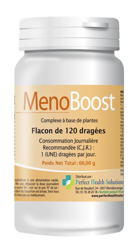 Flacon Menoboost laboratoire Perfect Health Solutions