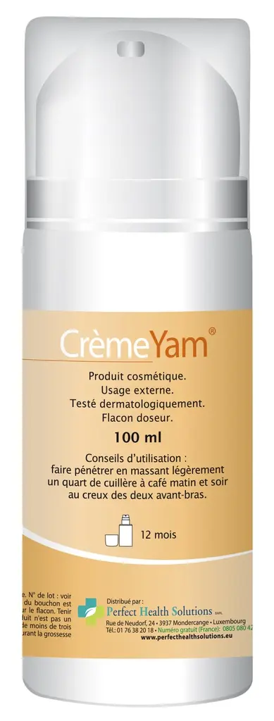 Yam Crème laboratoire Perfect Health Solutions
