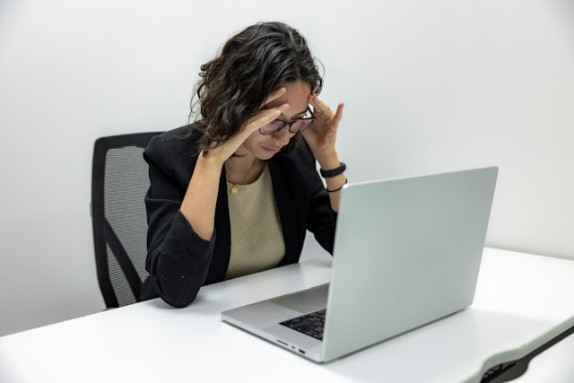 femme stressée