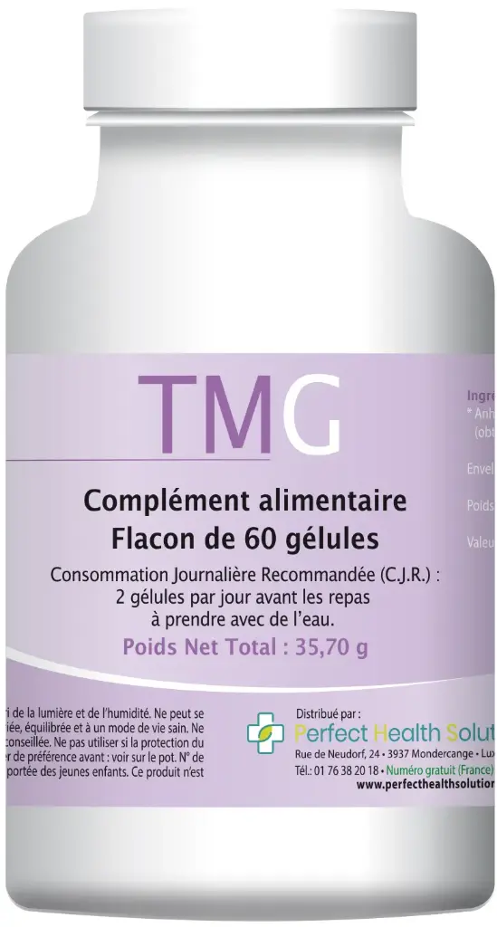 TMG (Triméthylglycine - Bétaïne) 60 gélules