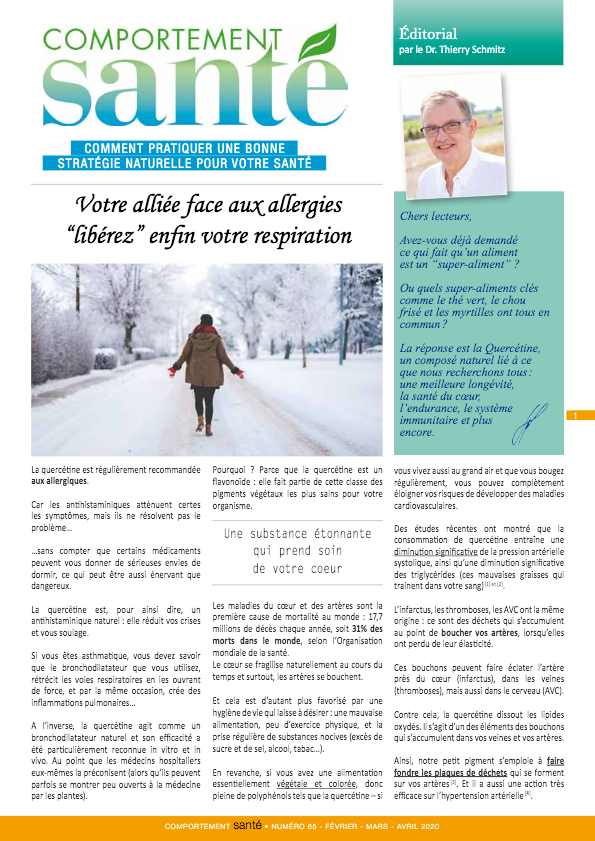 Comportement Santé n°65 Fev/Mars/Avril 2020