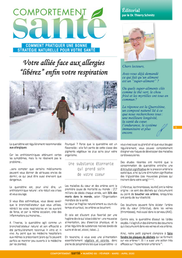 Comportement Santé n°65 Fev/Mars/Avril 2020