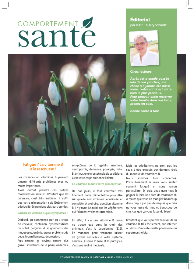 Comportement Santé n°69 Mars/Avril/Mai 2021