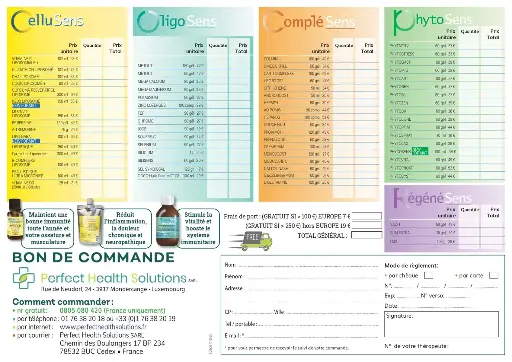 Bon de commande 2025 FR