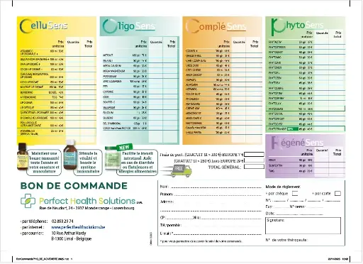 Bon de commande 2026 BE